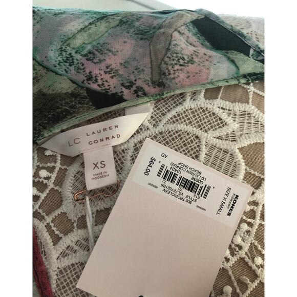 NWT green floral beach pool Maxi Dressby by Lauren Conrad size XS - Picture 8 of 12